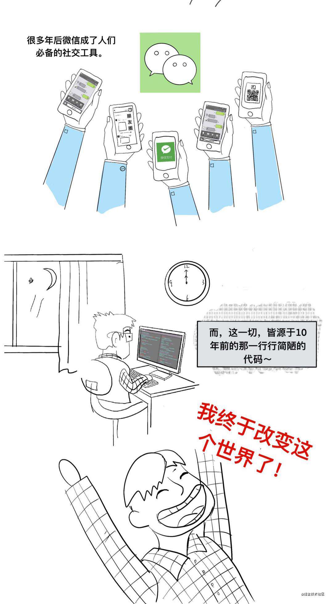 漫画 | 微信诞生记之第一行代码的程序员是谁？